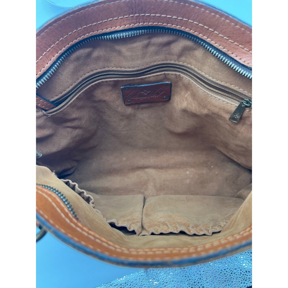 PATRICIA NASH Tooled Leather Poppy Tote, Embossed Florence Brown - Picture 13 of 13